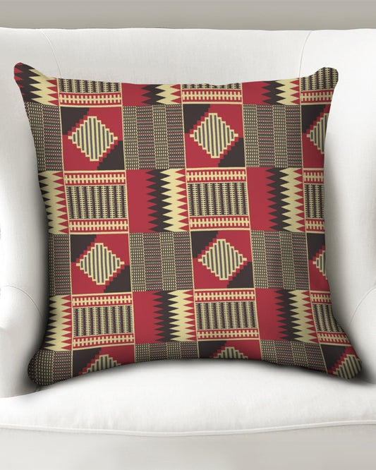 BRW Kente Throw Pillow Case 20"x20"