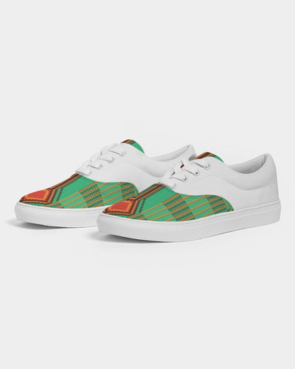 Kente variant 1 Men's Lace Up Canvas Shoe