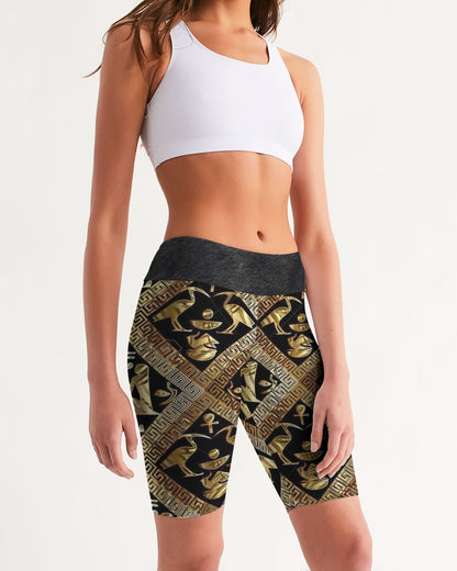 Regal Panther Women's Mid-Rise Bike Shorts