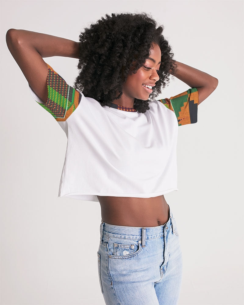 Kente Women's Lounge Cropped Tee