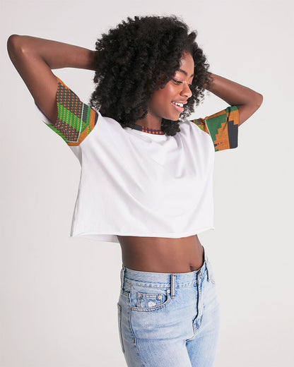 Kente Women's Lounge Cropped Tee