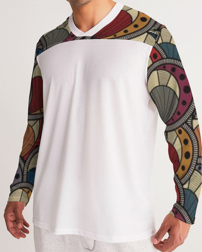 Classic Kente Men's Long Sleeve Sports Jersey