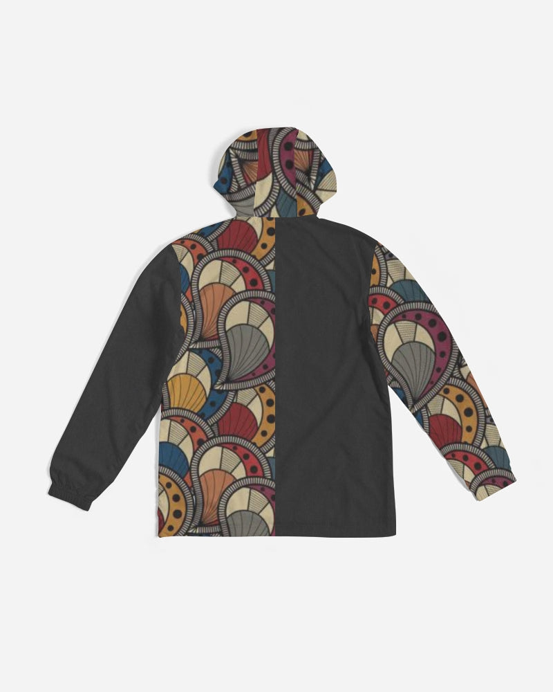 Black classic Kente Men's Windbreaker
