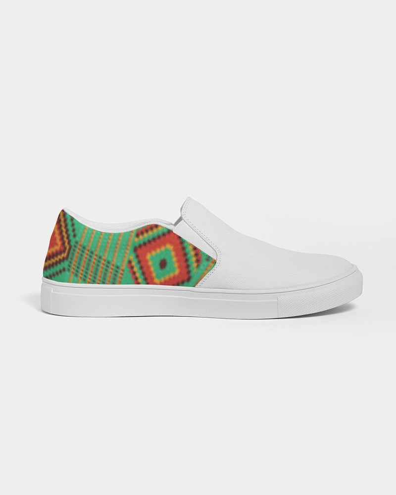 Kente variant 1 Women's Slip-On Canvas Shoe