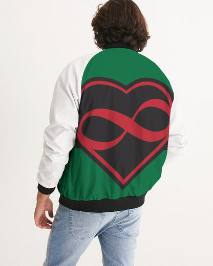 Black polyamorous flag Men's Bomber Jacket