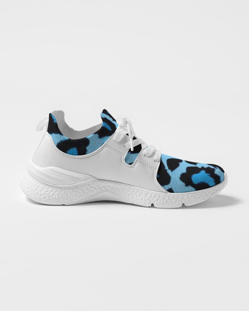 Blue leopard kente Women's Two-Tone Sneaker