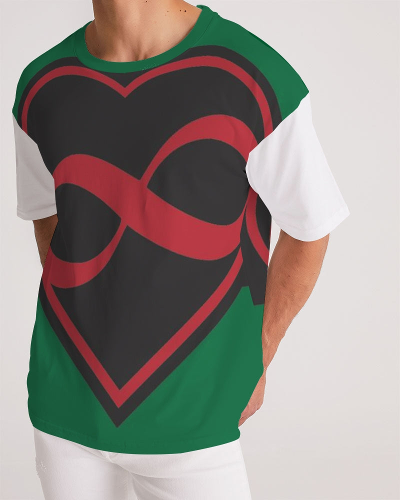 Black polyamorous flag Men's Premium Heavyweight Tee