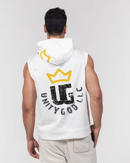 UNITYGOD Logo 4 Men's Premium Heavyweight Sleeveless Hoodie
