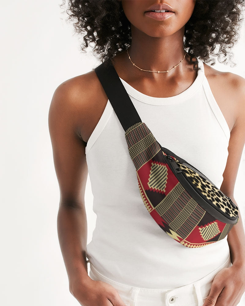 BRW Kente Crossbody Sling Bag
