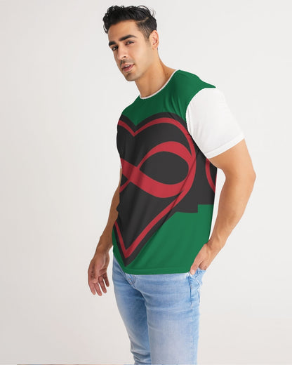 Black polyamorous flag Men's Tee