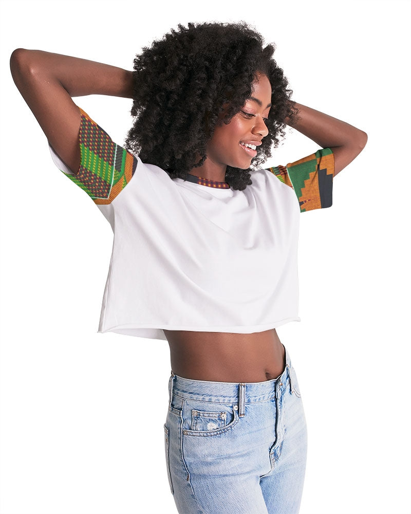 Kente Women's Lounge Cropped Tee