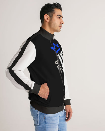 UNITYGOD Logo 5 Men's Stripe-Sleeve Track Jacket
