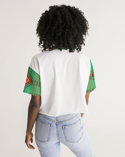 Kente variant 1 Women's Lounge Cropped Tee