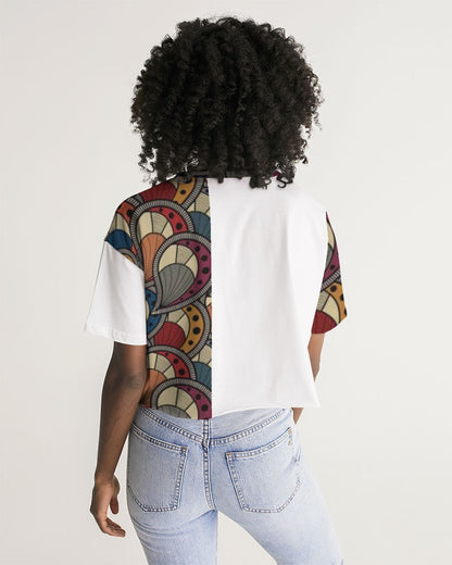Classic Kente Women's Lounge Cropped Tee