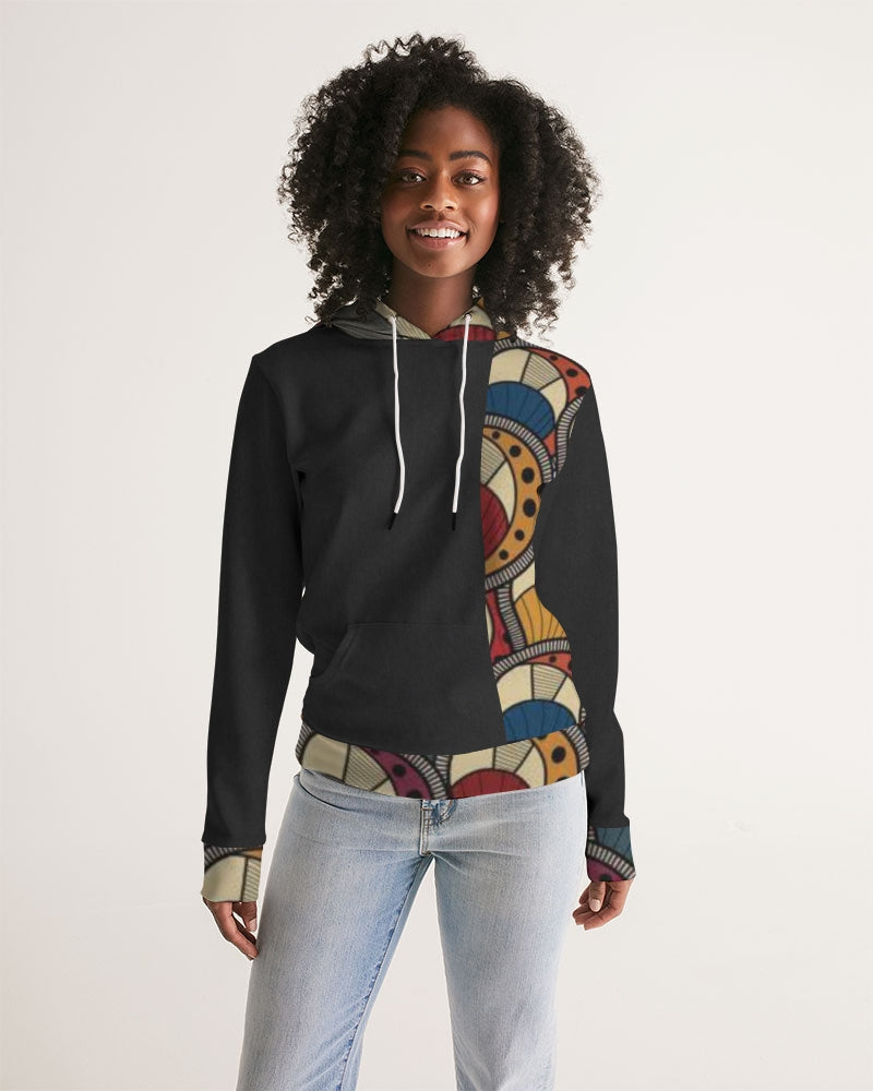 Black classic Kente Women's Hoodie