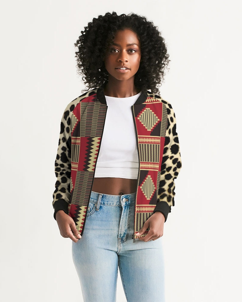 BRW Kente Women's Bomber Jacket