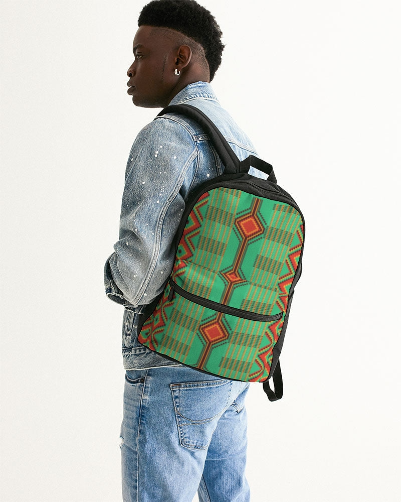 Kente variant 1 Small Canvas Backpack