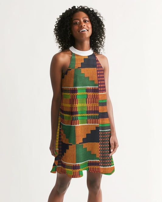 Kente Women's Halter Dress
