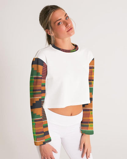 Kente Women's Cropped Sweatshirt