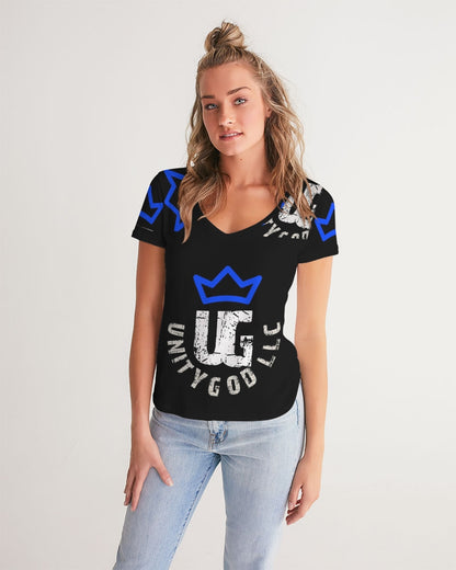 UNITYGOD Logo 5 Women's V-Neck Tee