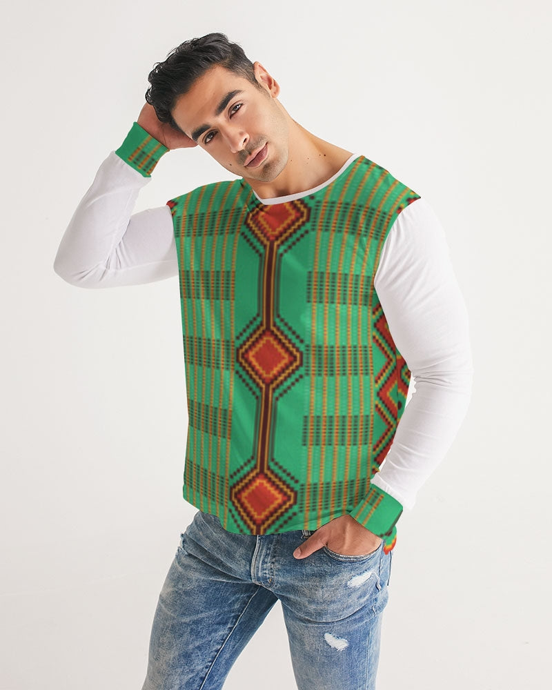 Kente variant 1 Men's Long Sleeve Tee