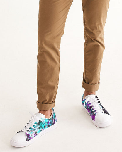 BLACK DIVINITY Men's Faux-Leather Sneaker
