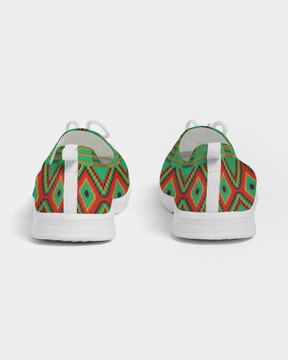 Kente variant 1 Women's Lace Up Flyknit Shoe