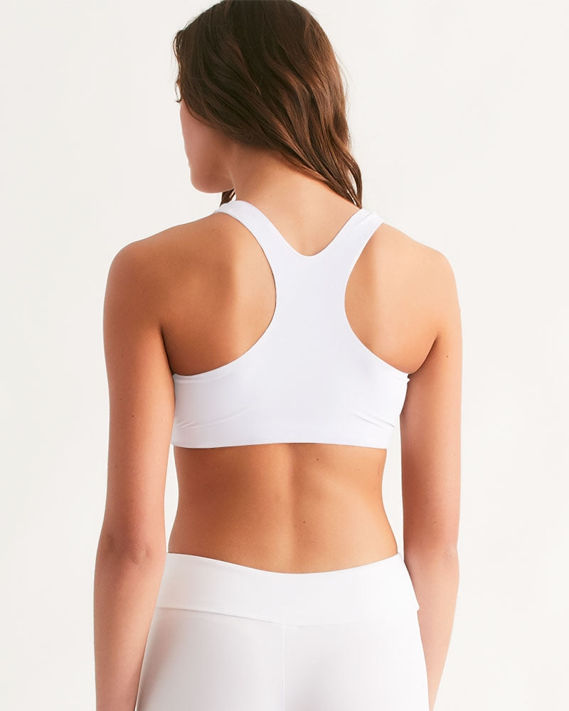 red UNITYGOD Logo Women's Seamless Sports Bra