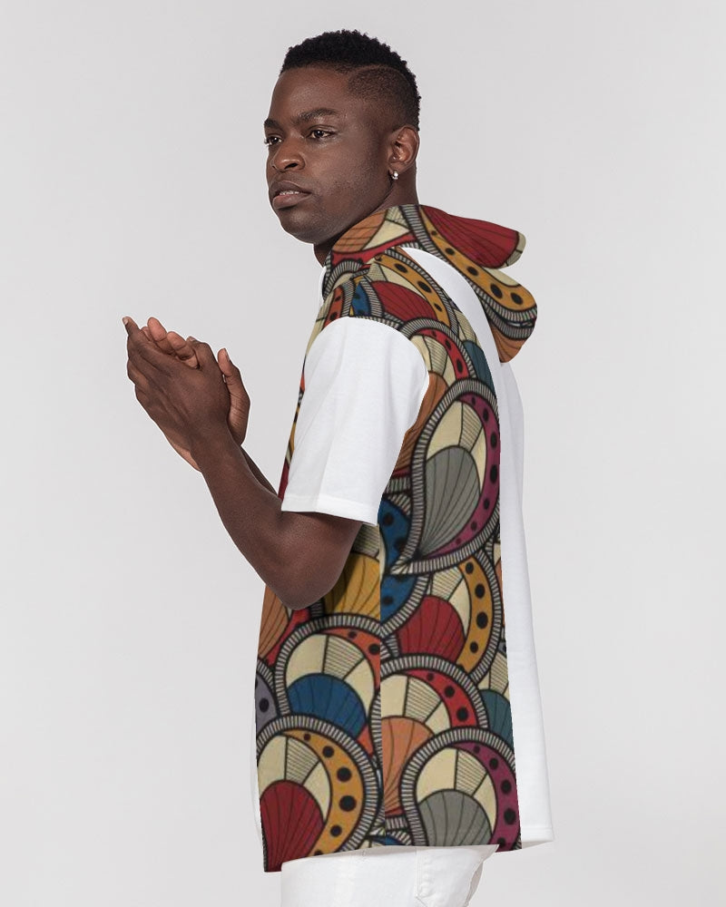 Classic Kente Men's Premium Heavyweight Short Sleeve Hoodie