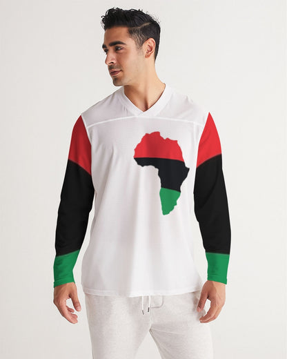 Pan African continental symbol Men's Long Sleeve Sports Jersey