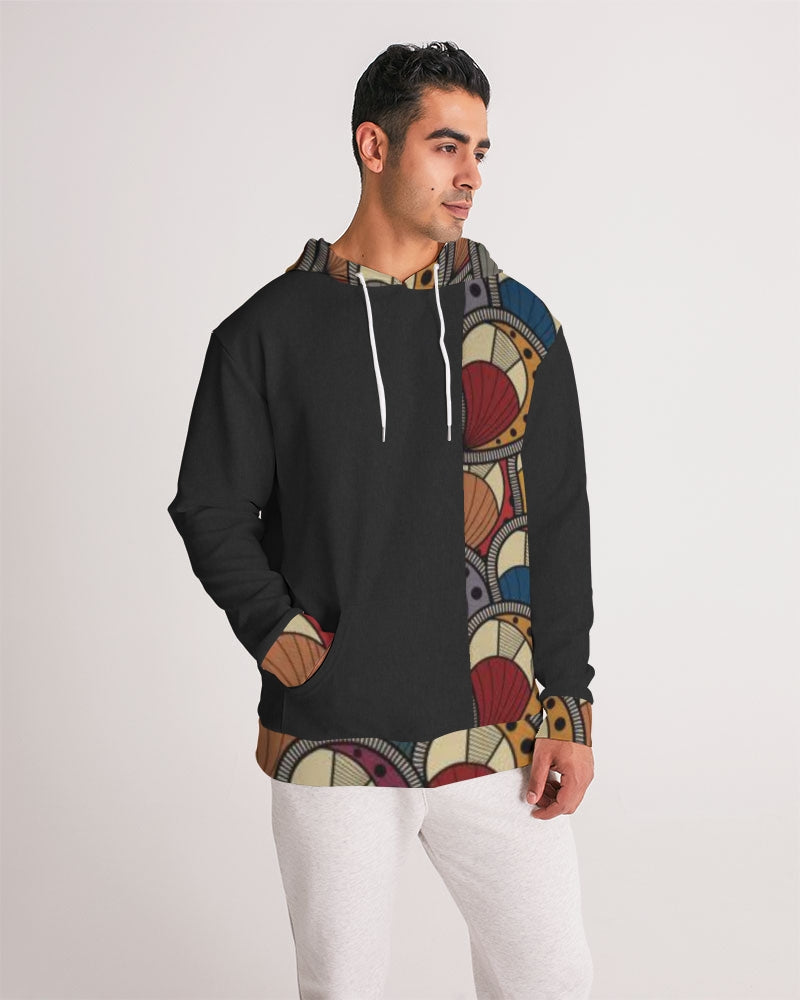 Black classic Kente Men's Hoodie