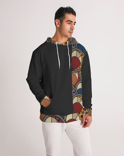 Black classic Kente Men's Hoodie