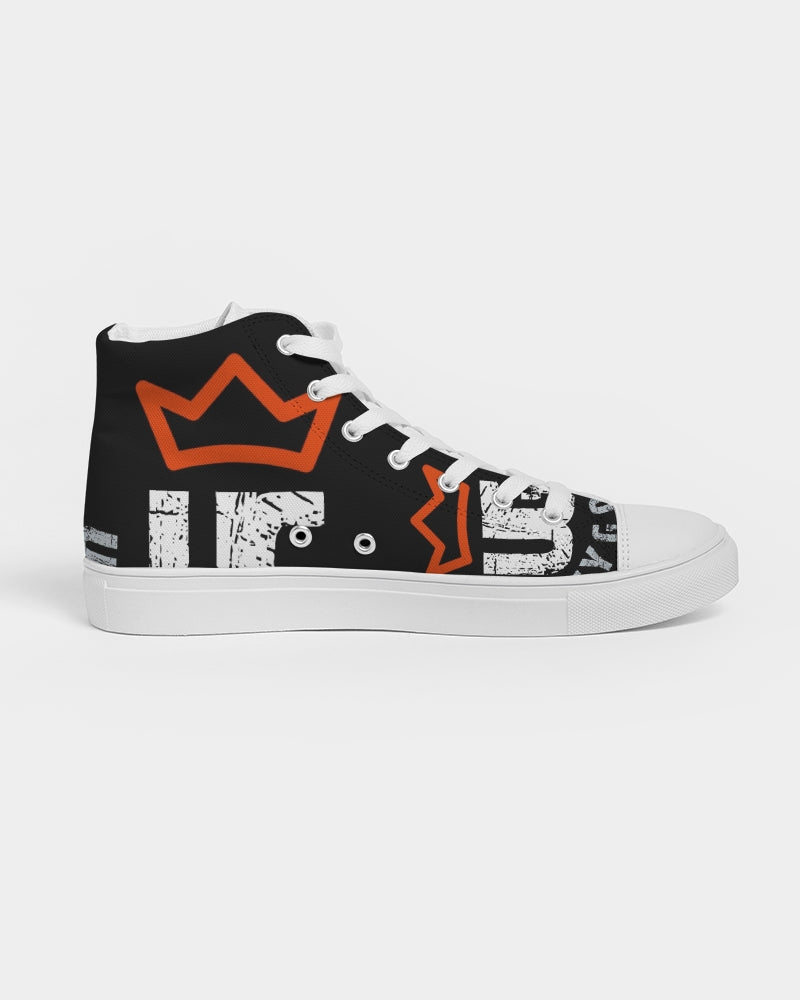 red UNITYGOD Logo Men's Hightop Canvas Shoe