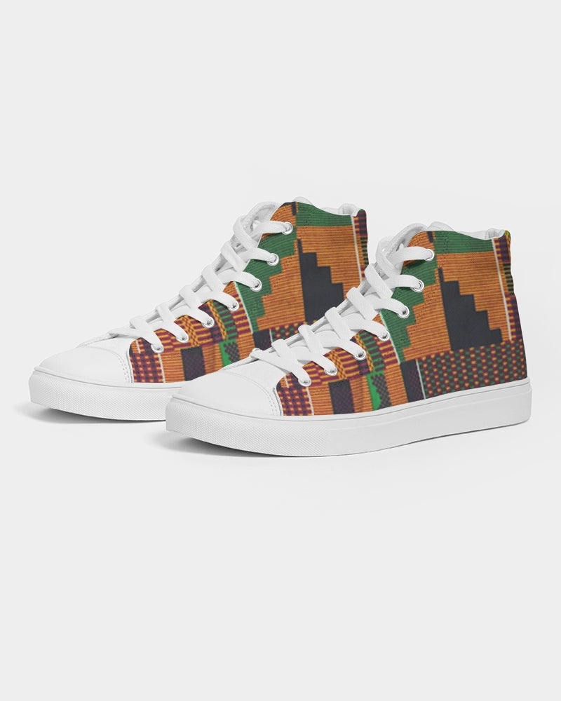 Kente Men's Hightop Canvas Shoe