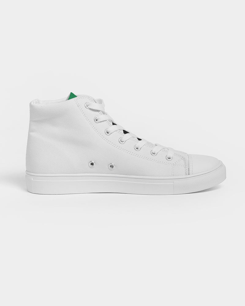 Pan African continental symbol Men's Hightop Canvas Shoe