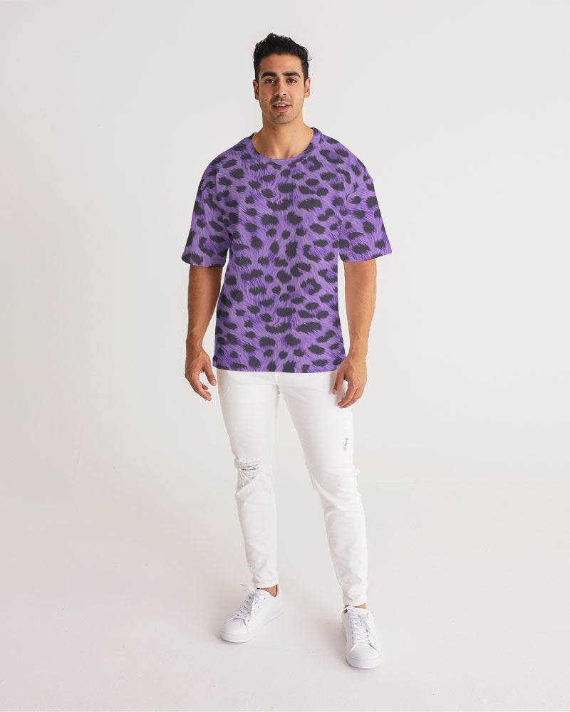 Purple Leopard Men's Premium Heavyweight Tee