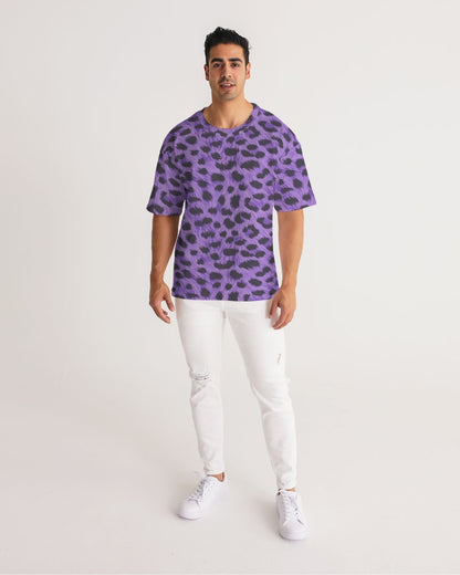 Purple Leopard Men's Premium Heavyweight Tee