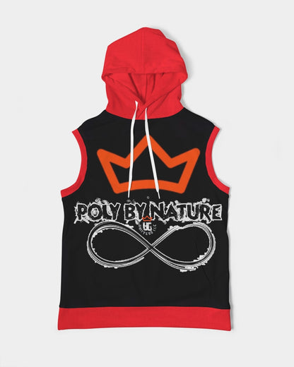Poly By Nature Men's All-Over Print Heavyweight Sleeveless Hoodie