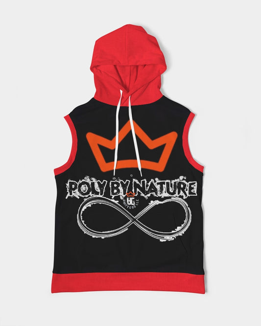 Poly By Nature Men's All-Over Print Heavyweight Sleeveless Hoodie