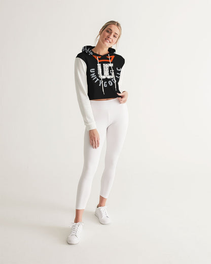 red UNITYGOD Logo Women's Cropped Hoodie