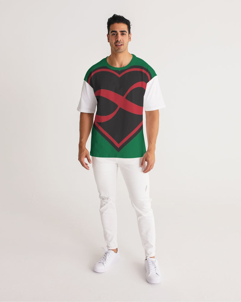 Black polyamorous flag Men's Premium Heavyweight Tee
