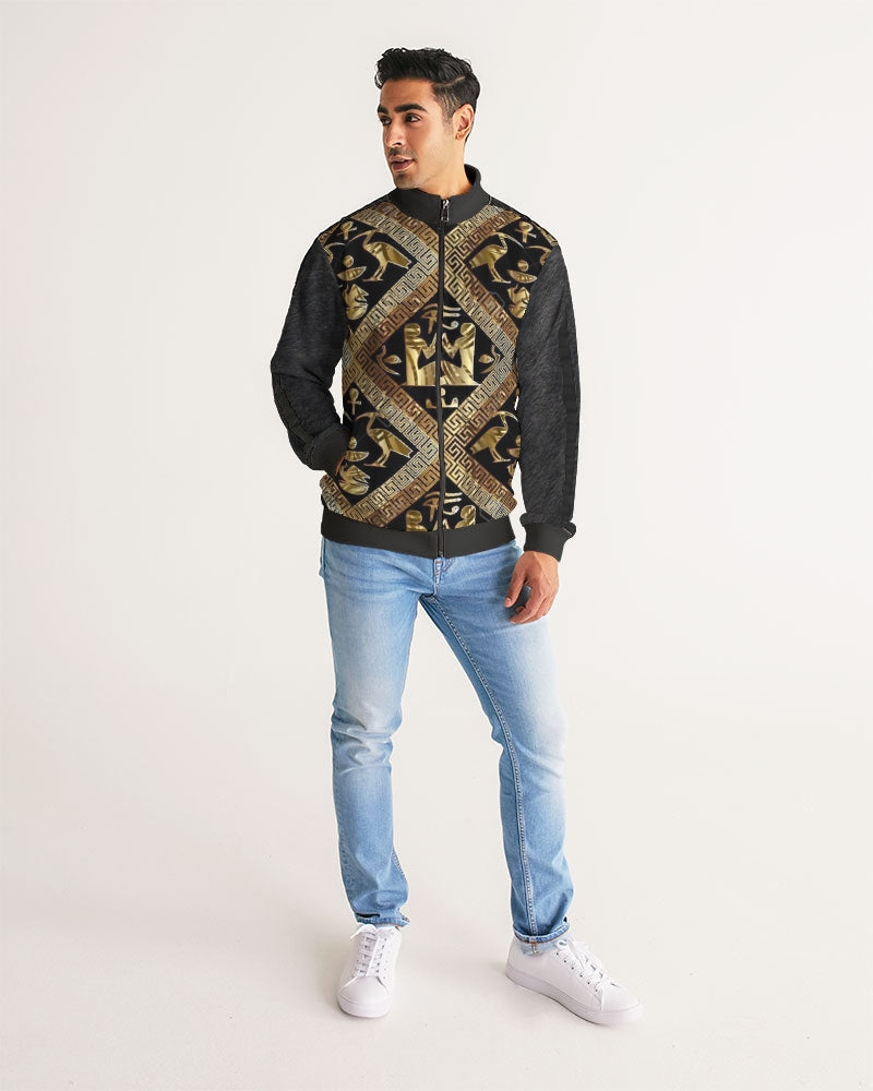 Regal Panther Men's Stripe-Sleeve Track Jacket