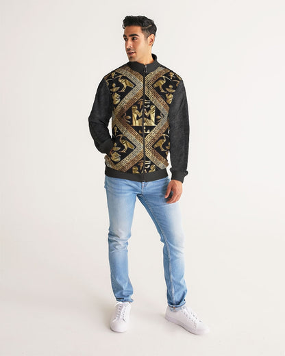 Regal Panther Men's Stripe-Sleeve Track Jacket