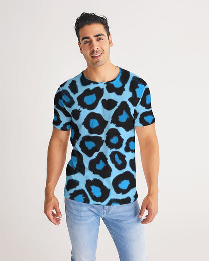 Blue leopard kente Men's Tee