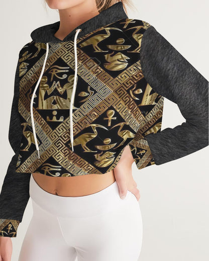 Regal Panther Women's Cropped Hoodie