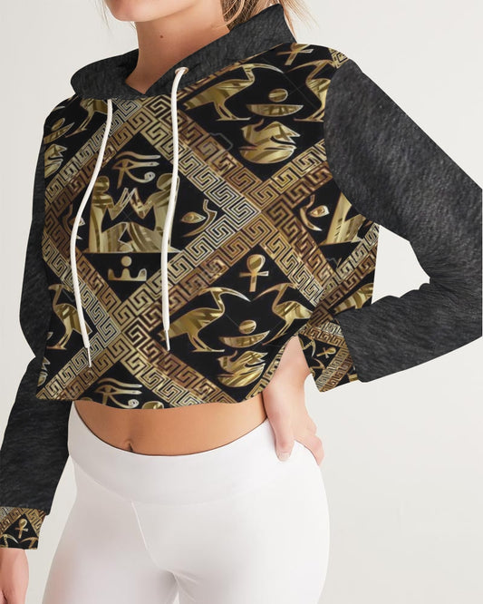 Regal Panther Women's Cropped Hoodie