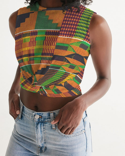 Kente Women's Twist-Front Tank
