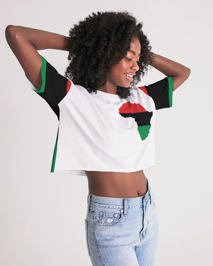 Pan African continental symbol Women's Lounge Cropped Tee