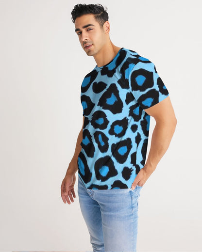 Blue leopard kente Men's Tee