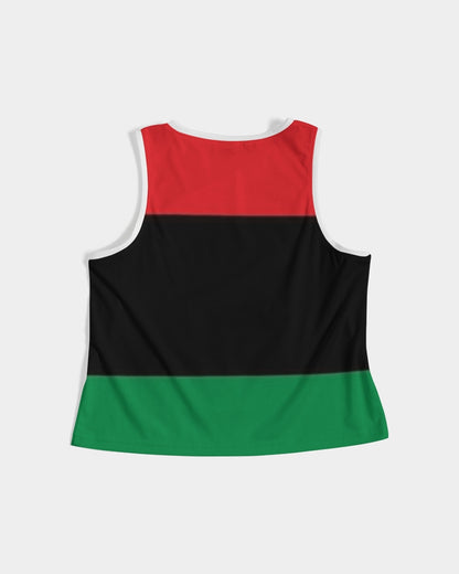 Pan African continental symbol Women's Cropped Tank